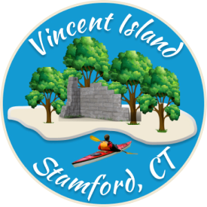 Vincent Island Logo with Kayaker